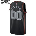 Maillot NBA Detroit Pistons Personnalisable Nike 2023-24 City Edition Noir Swingman - Enfant